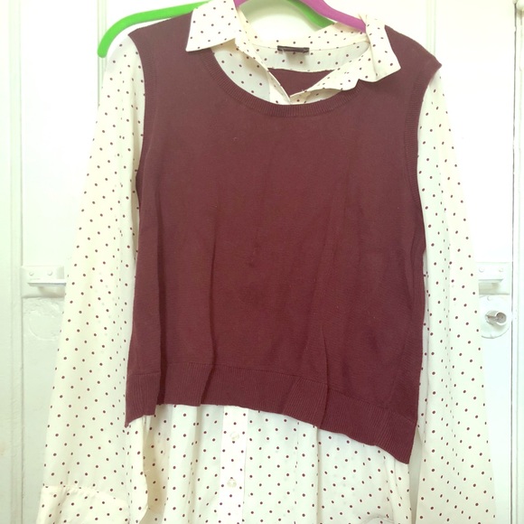 Cute faux layered shirt - Picture 1 of 3